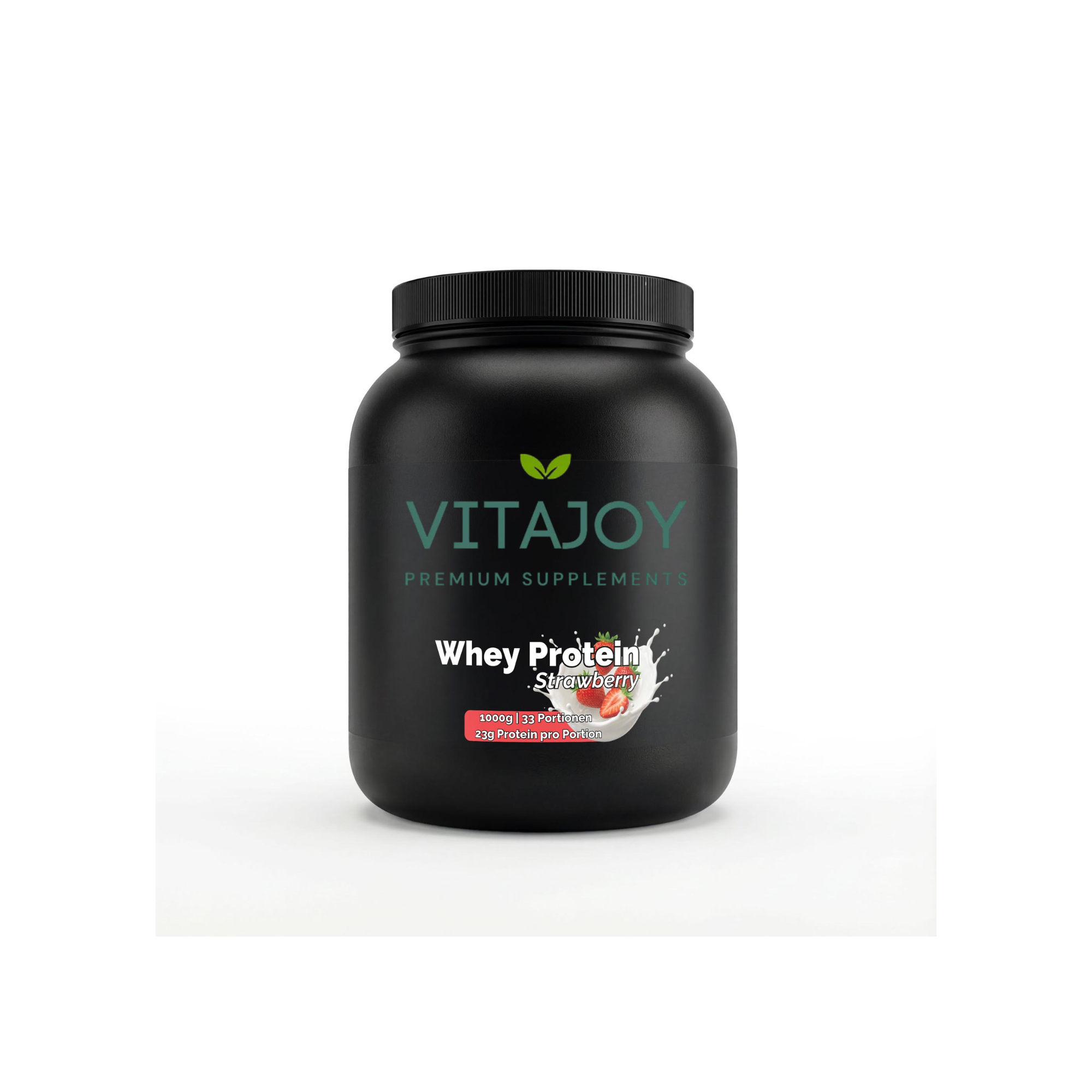 Vitajoy Premium Whey Protein Erdbeere 1000g
