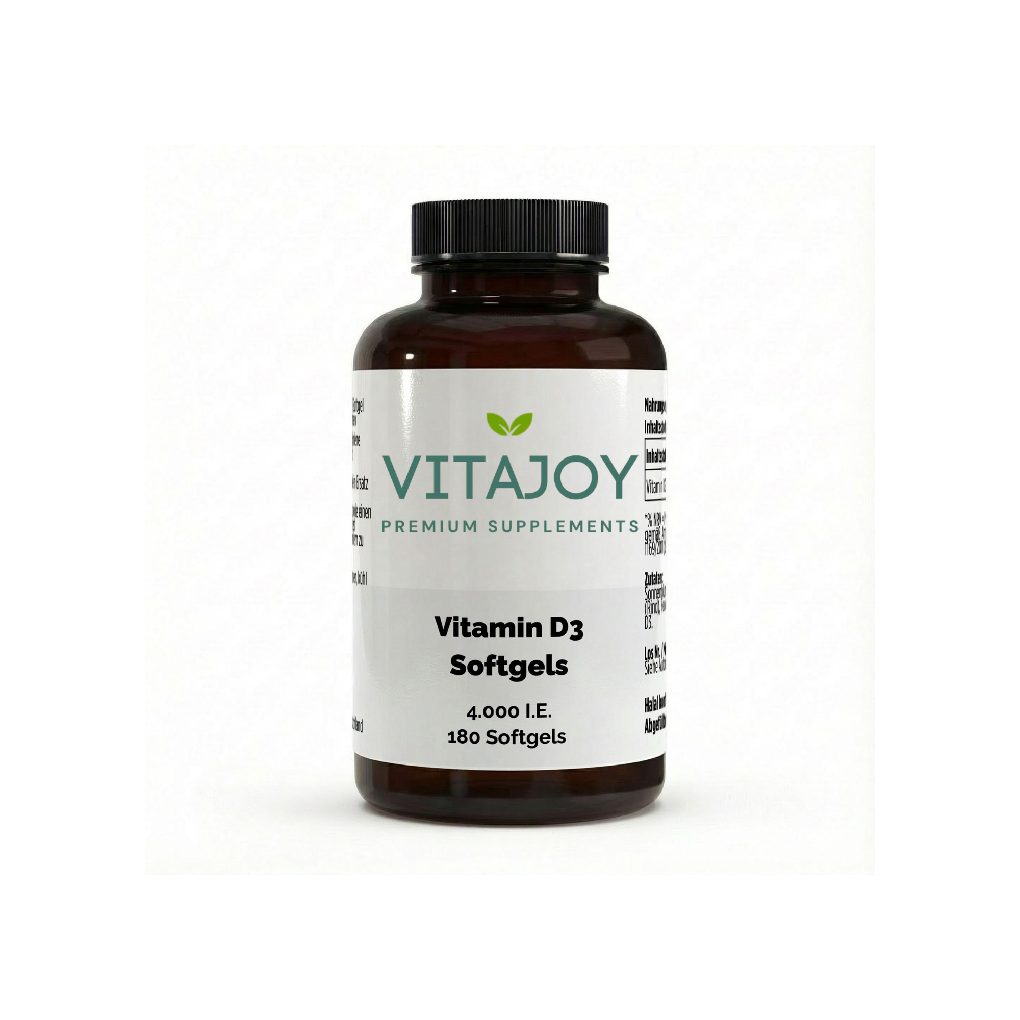 Vitajoy Vitamin D3 4000 IE 180 Softgels Hochdosis