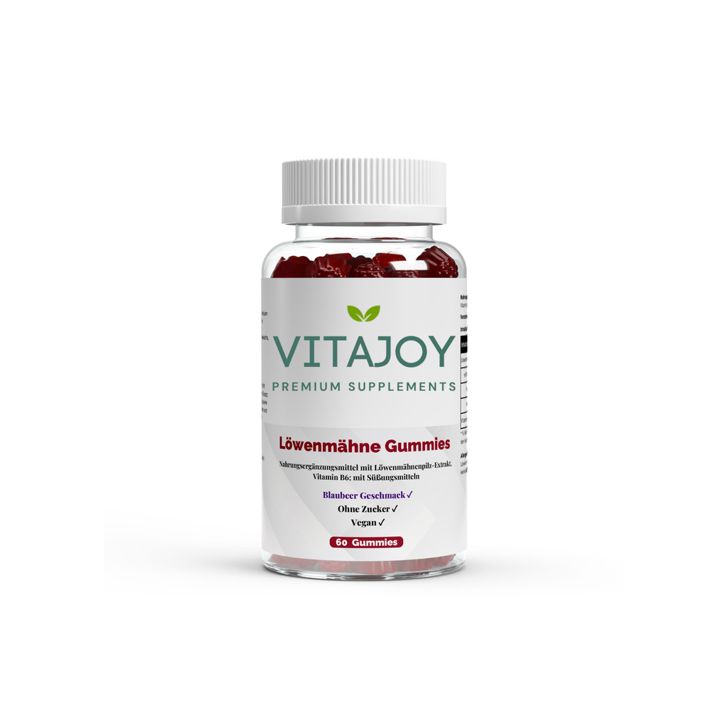 Vitajoy Löwenmähne Gummies 60 Stück Fokus Konzentration