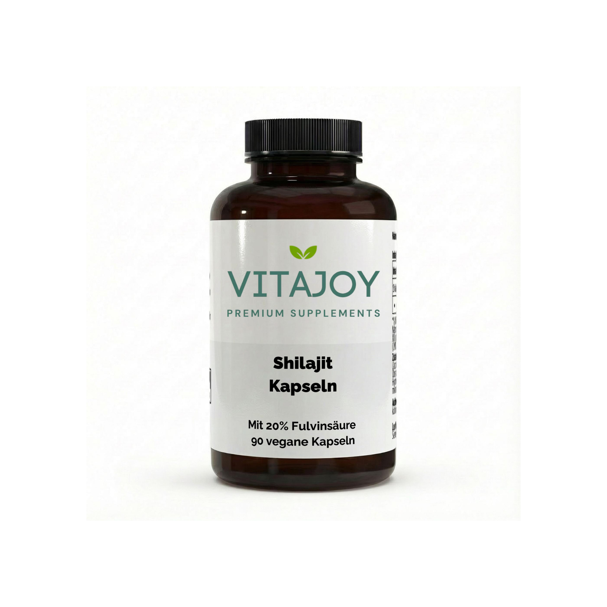 Vitajoy Shilajit 20% Fulvinsäure 90 vegane Kapseln