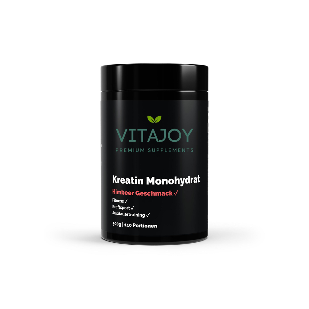 Vitajoy Kreatin Monohydrat Raspberry 500g Himbeergeschmack