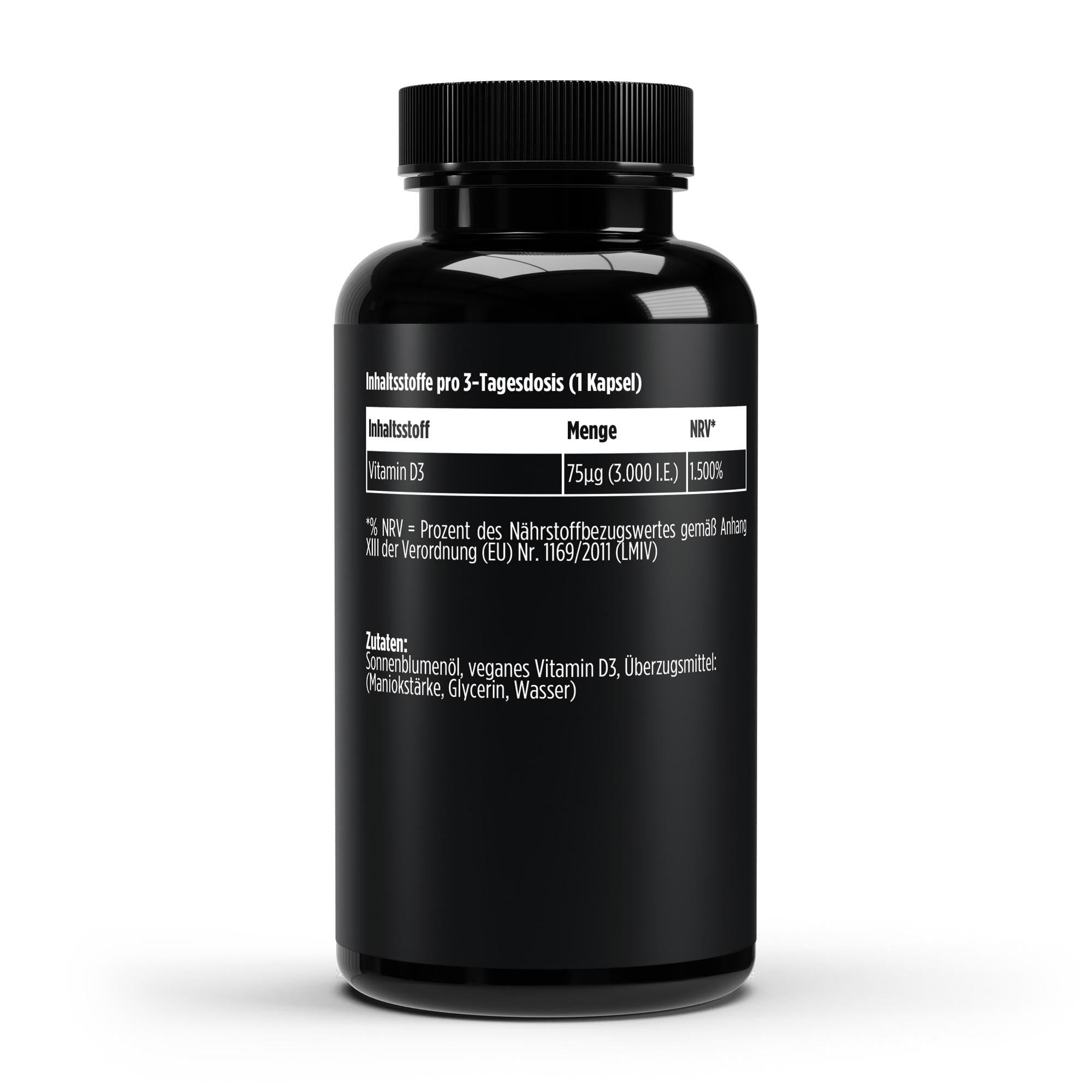 Vitamin D3 3.000 I.E - 60 vegane Softgels