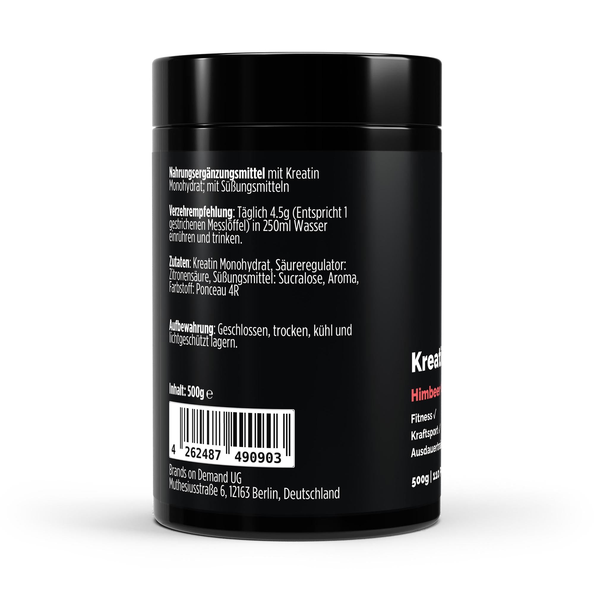 Kreatin Monohydrat Raspberry- 500g