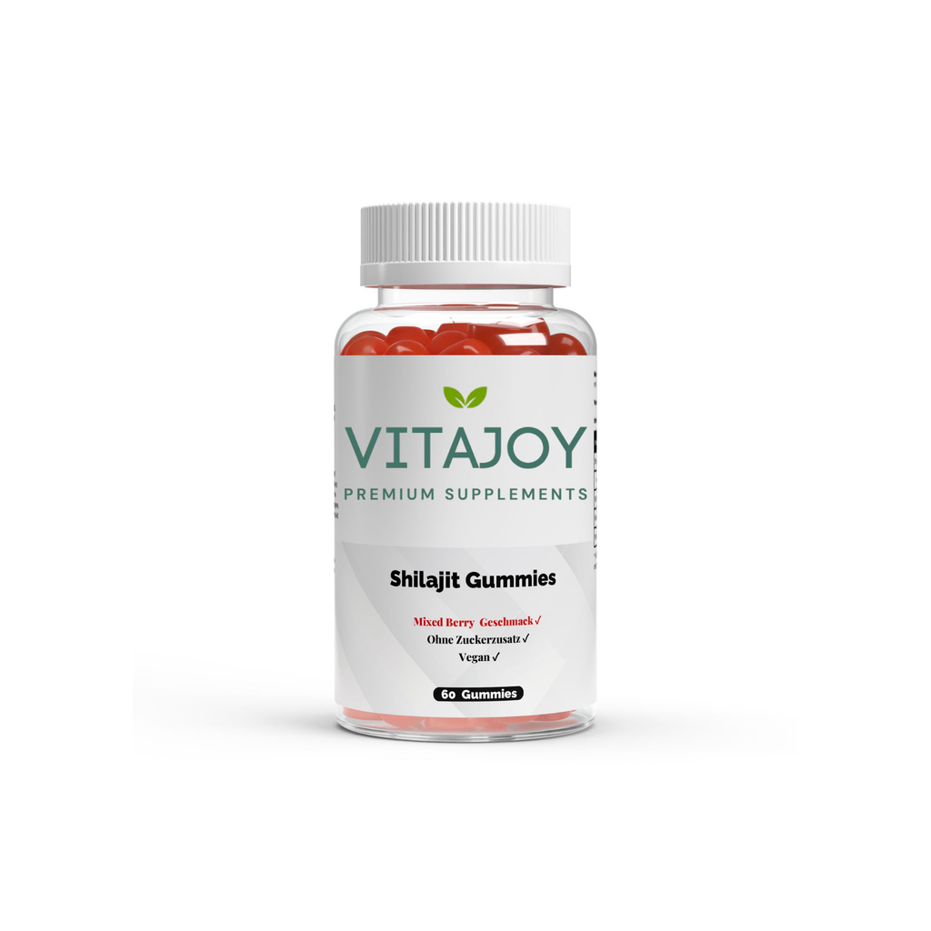 Vitajoy Shilajit Gummies 1000mg Vitamin C B6 B12 60 Stück