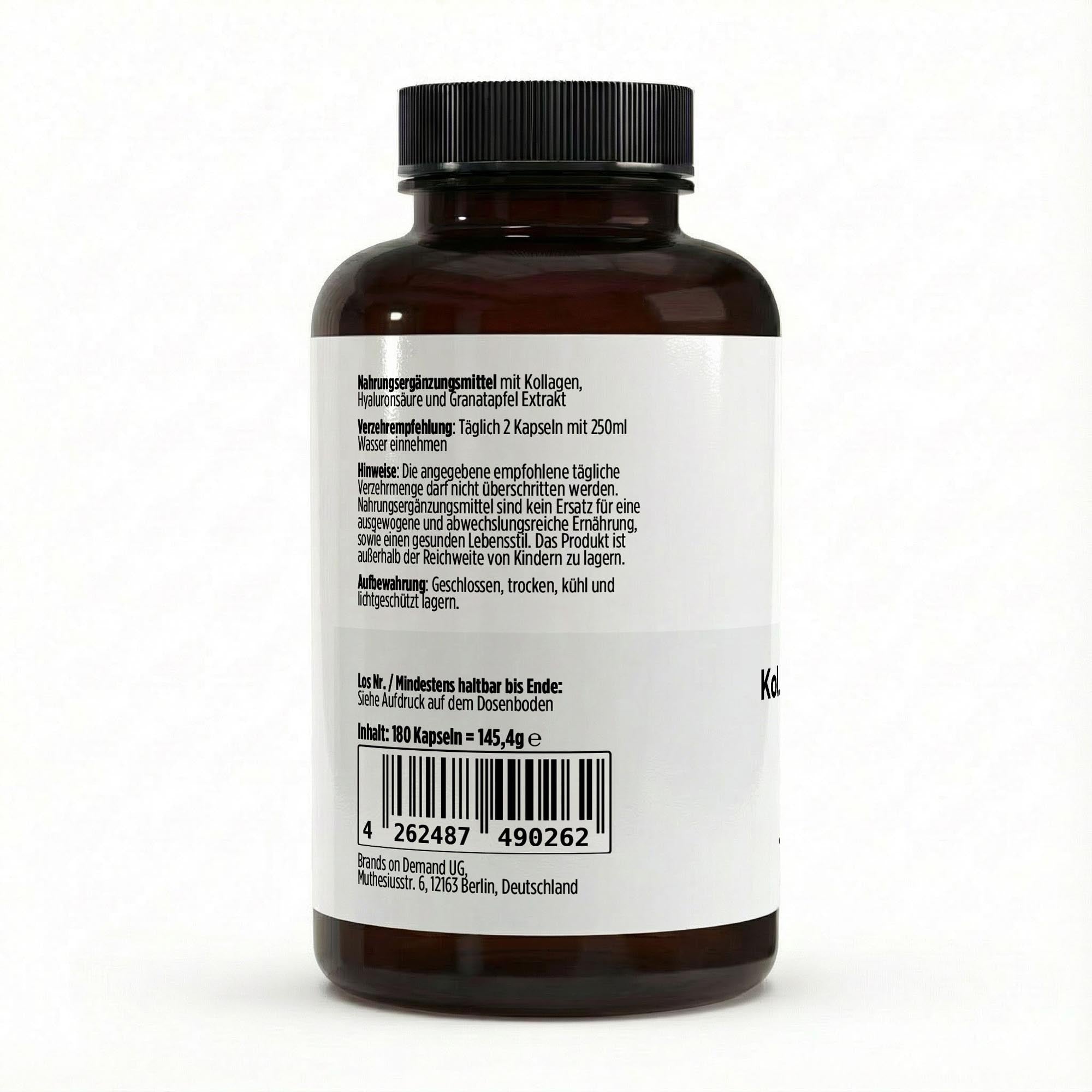 Premium Kollagenhydrolysat PLUS (3000-5000 DA ) - 180 Kapseln