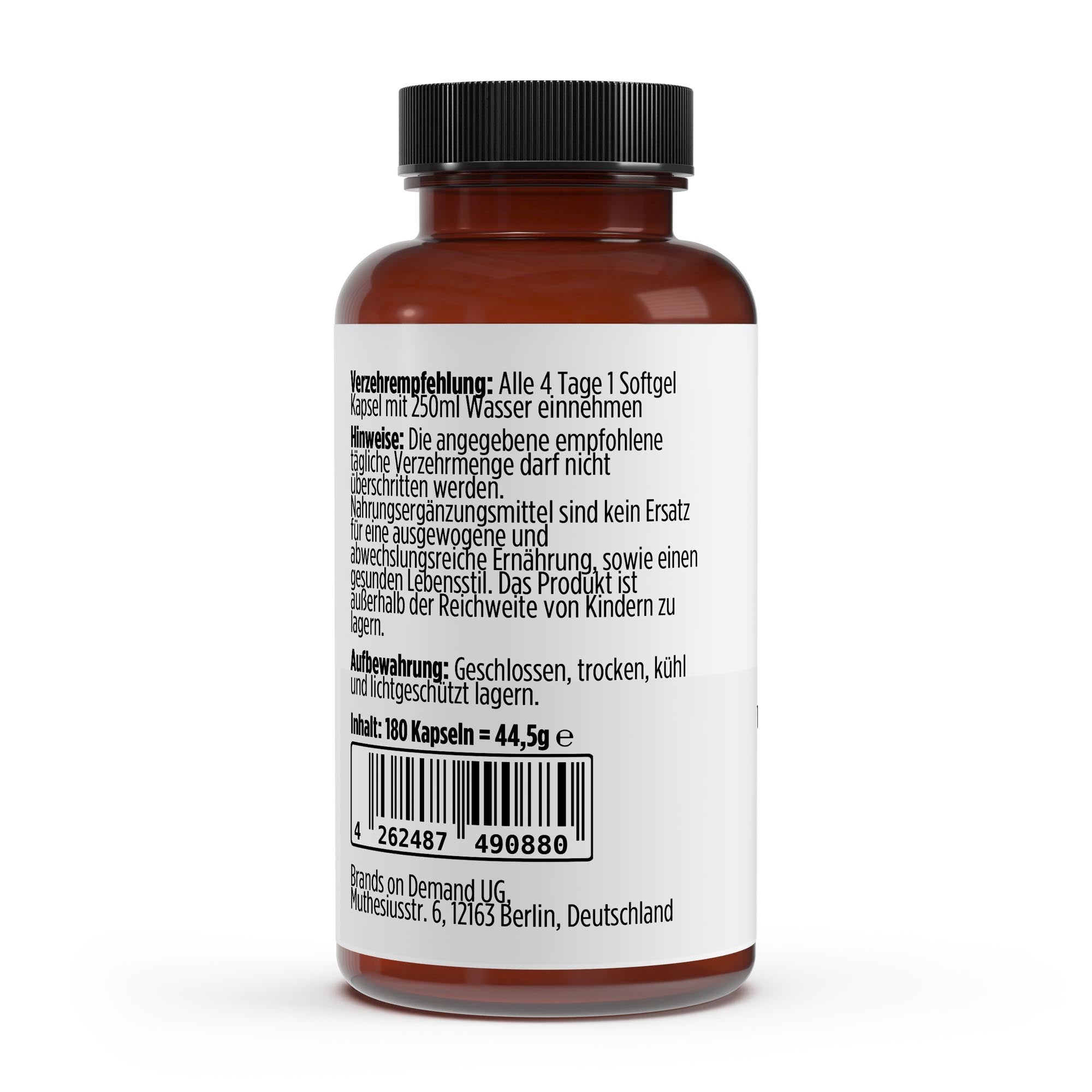 Vitamin D3 4.000 IE - 180 Softgels